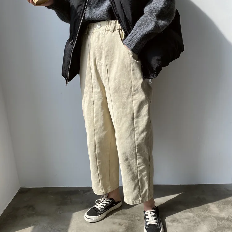 Mooirue зимние брюки Femme Harajuku уличная свободная высокая талия широкие брюки женские брюки низ
