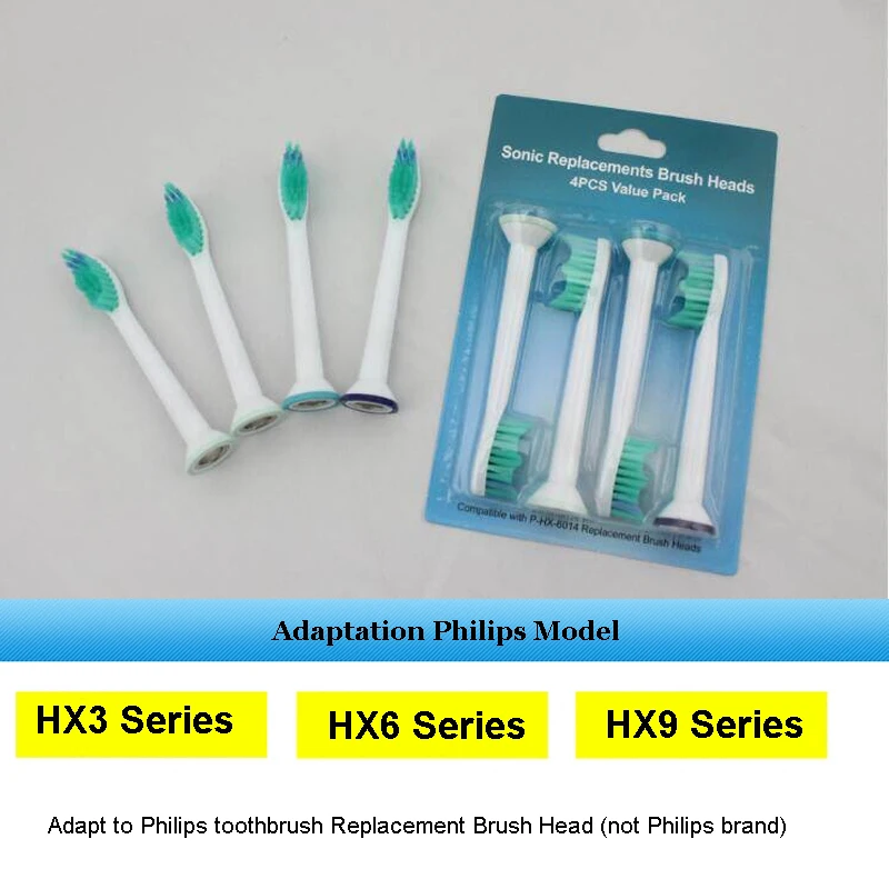 Cabezal de repuesto para cepillo de dientes eléctrico Philips, repuesto para HX9340 HX6920