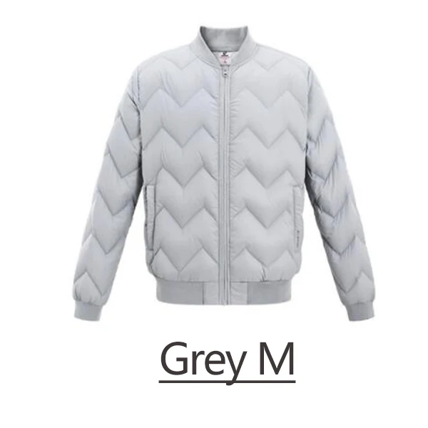 Xiaomi Youpin Uleemark Man легкая куртка на гусином пуху мужская повседневная однотонная Модная стильная три цвета - Цвет: Grey M