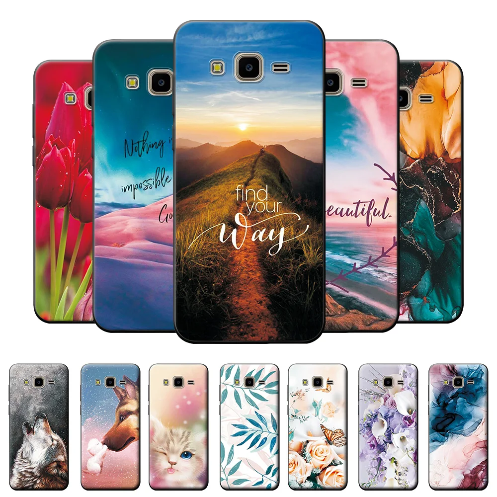 Per Samsung J7 Neo Custodia 5.5 Pollici Moda Modello Custodia Morbida Tpu Cover Posteriore Per Samsung Galaxy J7 Neo Custodie Per Telefoni Paraurti In