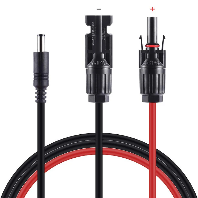 16AWG 2 м солнечная панель MC4 к DC разъем удлинитель с DC 5,5 мм x 2,1 мм для портативной резервного питания