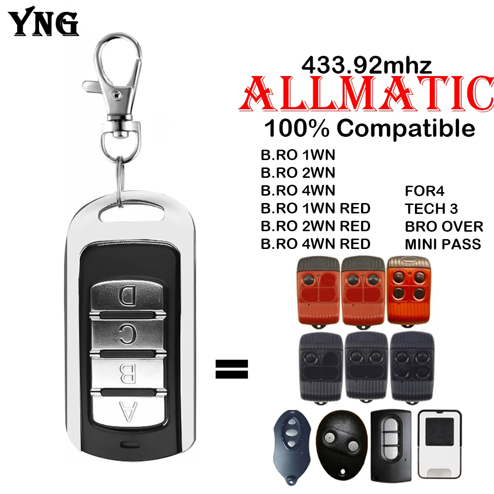 ALLMATIC коричневый коричнево-красный PASS MINIFASS TECH3 FOR4 замена пульта дистанционного