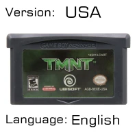 TMNT USA 32 бит видеоигры картридж Консоли Карты для nintendo GBA подростков мутант английская языковая версия - Цвет: TMNT USA