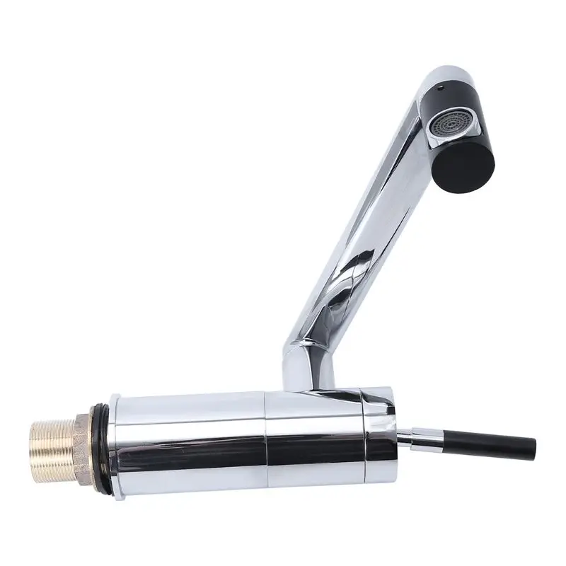 

Luxury Deck Mounted Bathroom Kitchen Faucet Waterfall Polished Chrome Finished 360 Swivel Tap Mixer Basin Sink Faucets