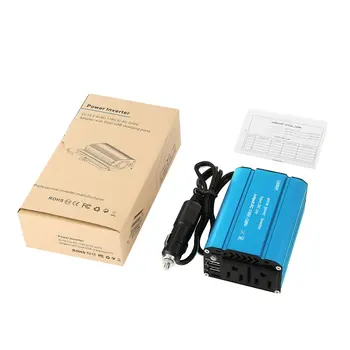 

LESHP Compact 400W Car Power Inverter DC 12V to 110V AC Dual USB Charging Ports with Car Charger Portable Converter