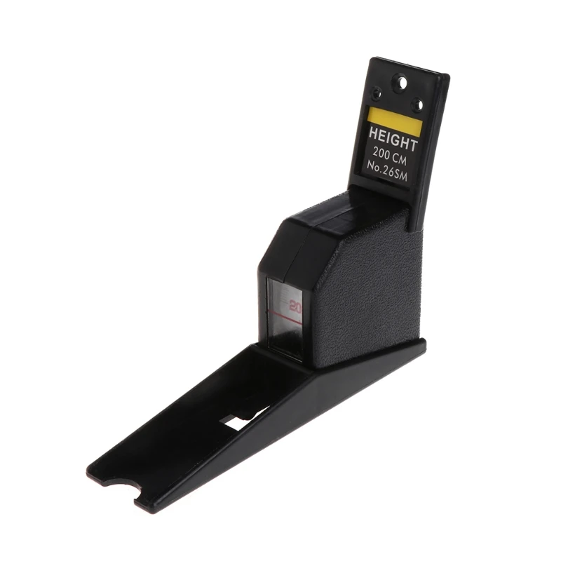200Cm Stadiometro Nero A Parete Misuratore Di Altezza Righello Di Crescita Cm Metrico