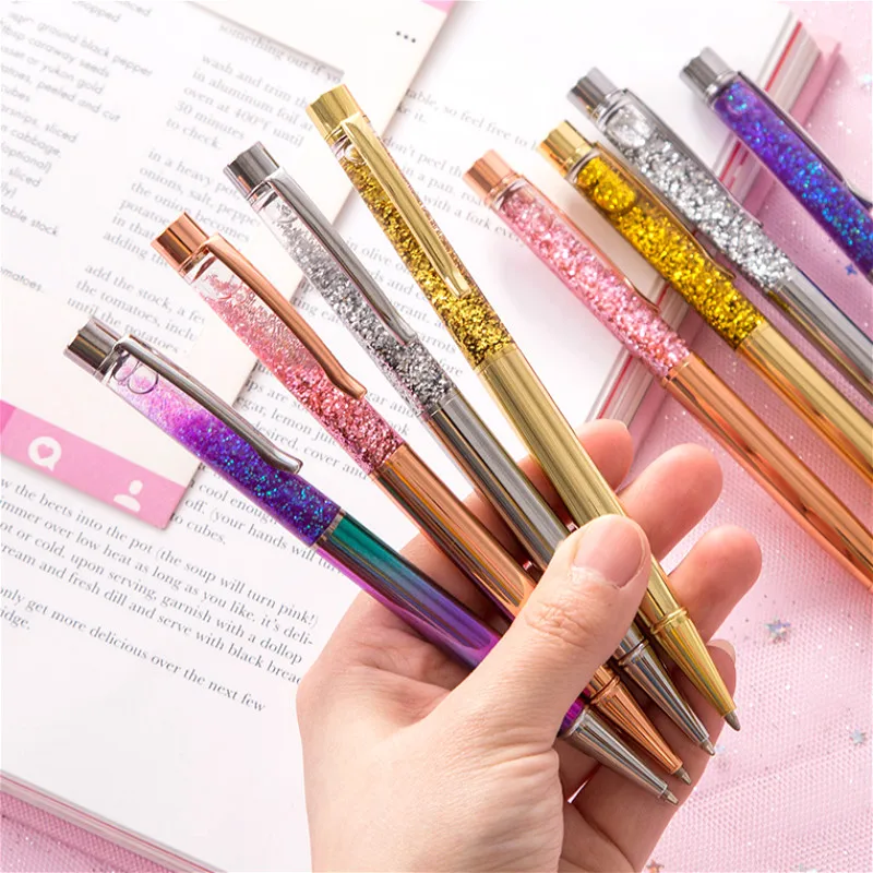 Цвет 1 шт. флэш памяти с украшением в виде кристаллов гелевая ручка металлической