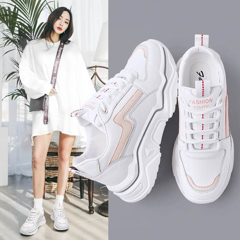 women sport running shoes girls dance outdoor sneakers designer platform korean ladies walking moccasins outdoor breathable flat (70)