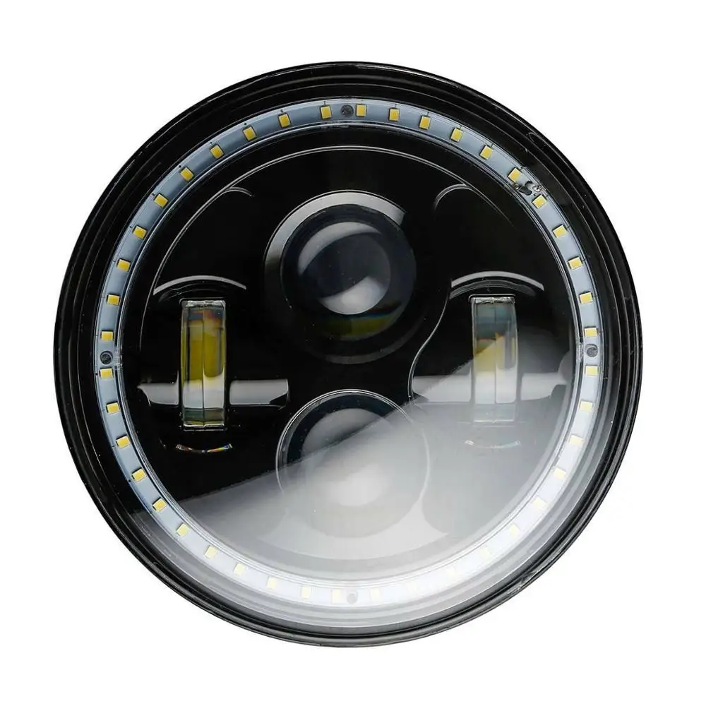 

Motorcycle 7" LED Projector Headlight Lamp For Harley Touring Road king Electra Glide Jeep CJ-8 Scrambler AM General Hummer