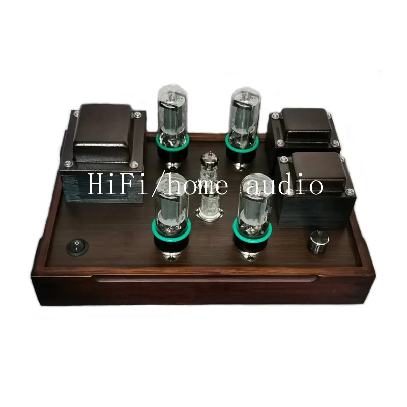 

6n6c（6V6） push-pull tube power amplifier, purely manual scaffolding fever class A audio. Two-channel 2X18 watt output
