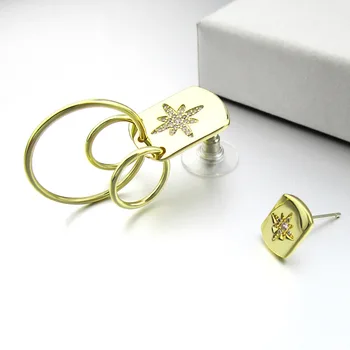 

Trendy New Hoop Earring Women's Big Circle Smooth Brand Loop Exaggerative Earrings Wedding Party Jewelry Accessories Gifts