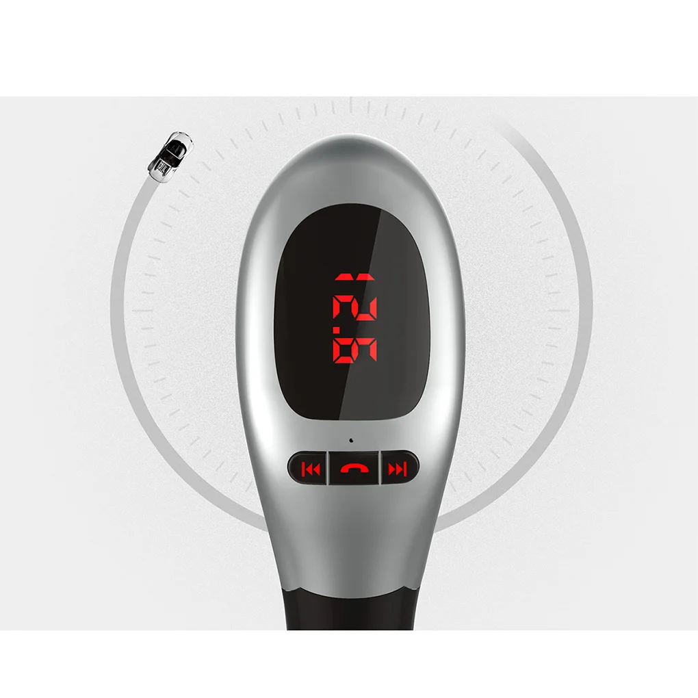 Bluetooth 4,2 автомобильный комплект громкой связи двойной USB быстрое зарядное устройство fm-передатчик модулятор Автомобильный аудио mp3-плеер