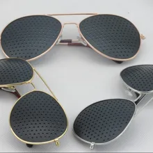 Очки с отверстиями для упражнений, женские и мужские солнцезащитные очки, очки для зрения, анти-близорукости, солнцезащитные очки с отверстиями, унисекс, защита от усталости, Уход За Зрением