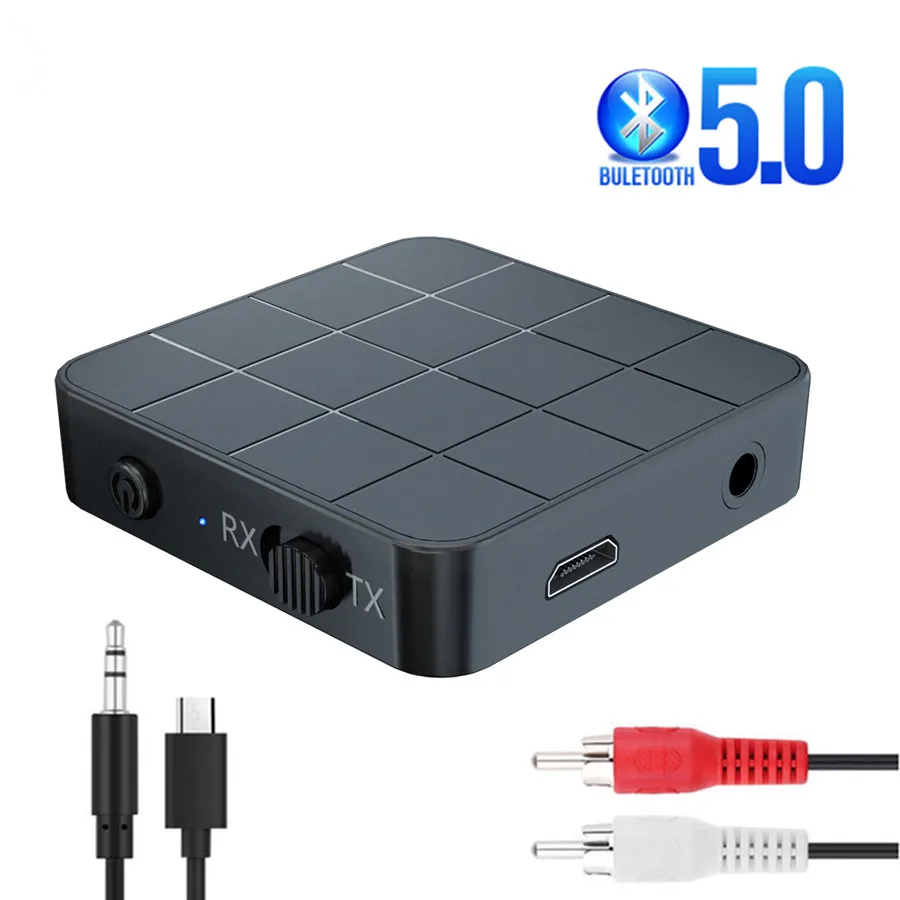 Bluetooth 5,0 4,2 приемник передатчик 2 в 1 3,5 мм AUX Jack RCA Hifi музыка автомобиль ТВ наушники динамик беспроводной аудио адаптер