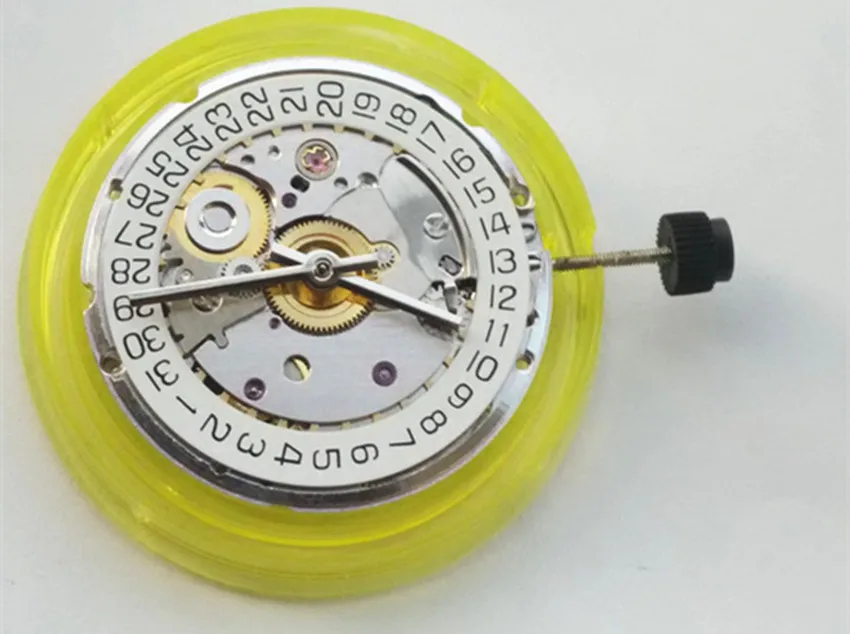 

TianJin make Mechanical Autoamtic movement CLONE ETA 2824 movement date display fit for men's watch white 2824