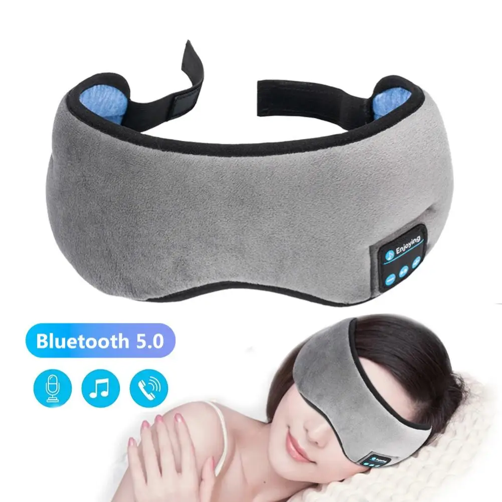 

Joylife Wireless Stereo Bluetooth 5.0 Stereo Music Soft Warm Sleeping Rest Eye Mask Eyeshade Headband Sleep Soft Earphones