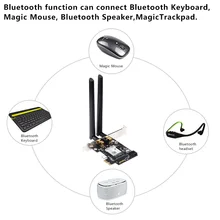 Fenvi 2400 Мбит/с inalambrico AX200Ngw красный Wifi PCI-Express adaptador para Intel Ax200 2,4G/5 ГГц 802.11Ac/Ax Wi-Fi Bluetooth 5,0