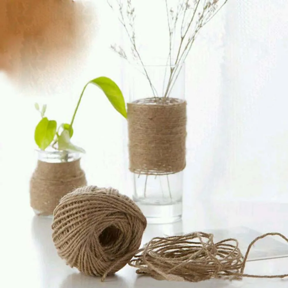 Eco-Friendly Natural Jute Rope for DIY Crafts, Gift Wrapping, Gardening, and Wedding Decor