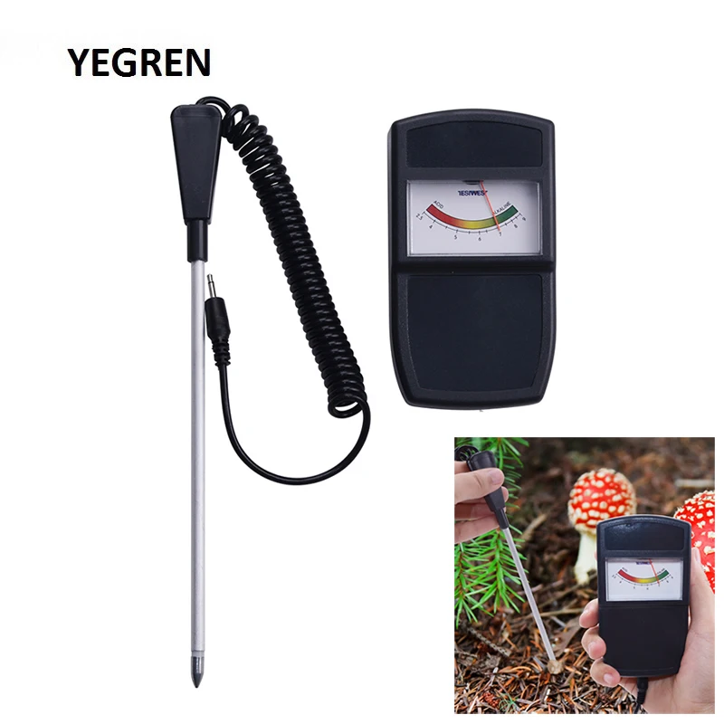

Portable Soil pH Meter Pointer Type Soil Acidity Moisture Tester Hygrometer for Gardening Vegetable Planting