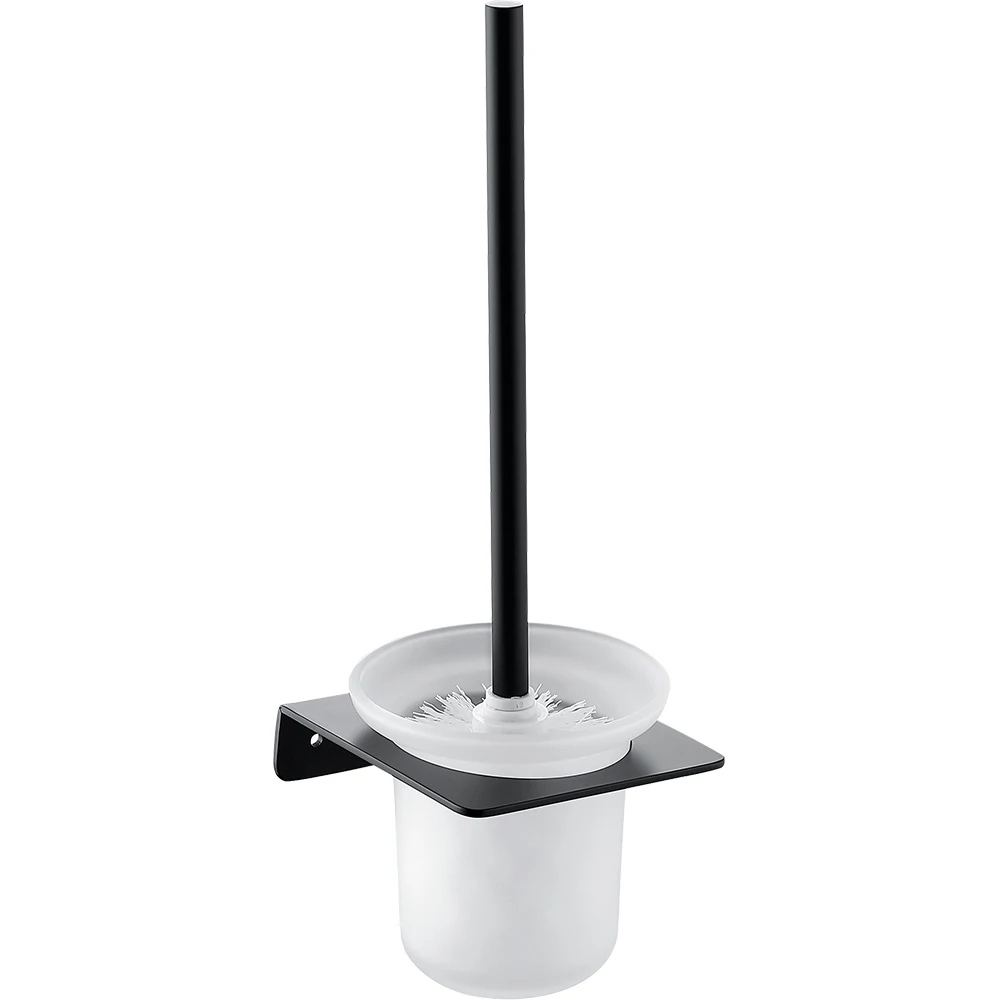 Wholesale Bathroom Hardware Set Robe Hook Towel Rail Rack Bar Shelf Paper Holder Toothbrush Holder Bathroom Accessories,Black