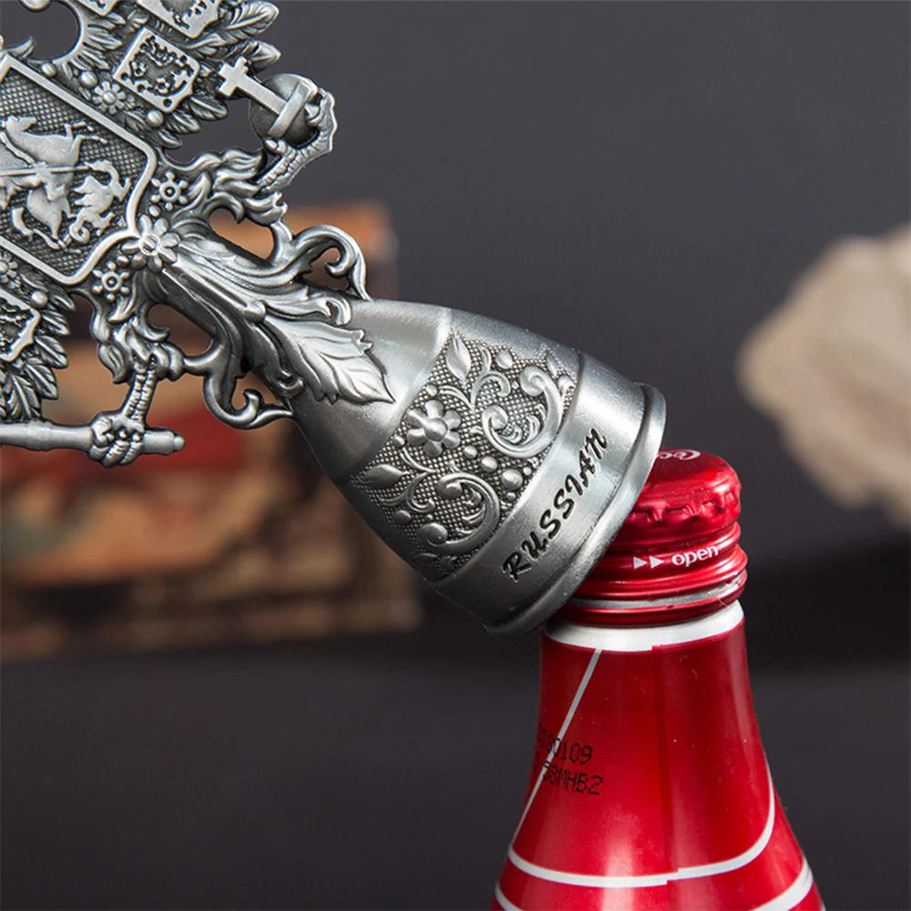 Practical Keychain Bar Tools Vintage Metal Double-headed Eagle Portable Beer Gifts Drinking Kitchen Wine Bottle Opener Home
