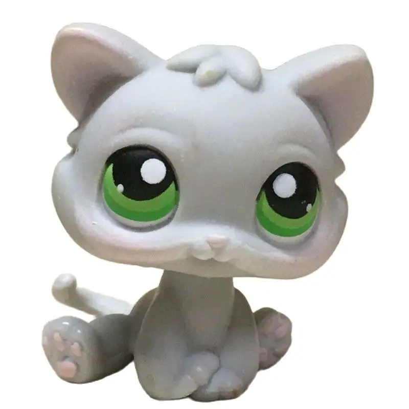 LPS Кот старый оригинальный маленький зоомагазин игрушки с головой поплавка кошка
