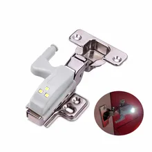 JSEX 1PCS LED Cabinet Hinge Led Sensor Light luz armario Wardrobe Lamp Night Light Cupboard Door Bulb Kitchen Lighting lampada@3