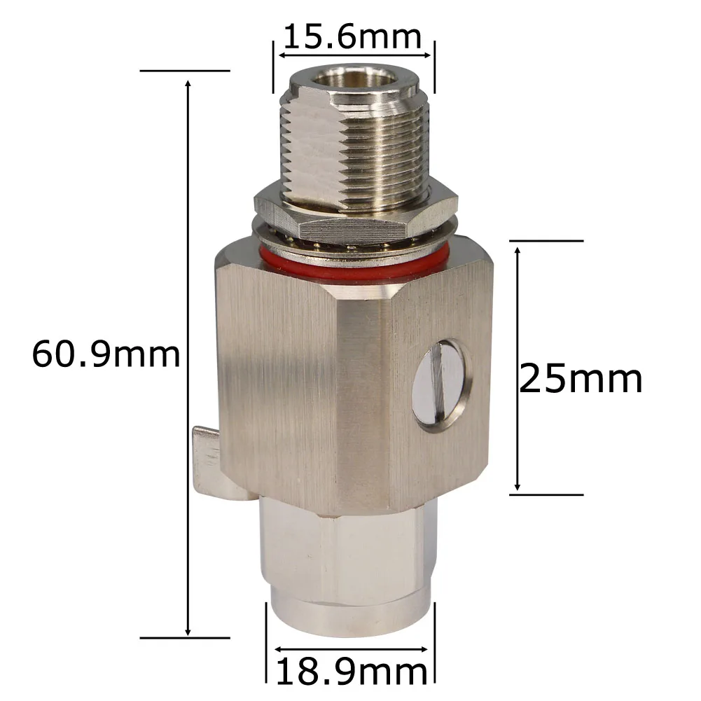 50 Ом Коаксиальный Грозовой разрядник Стабилизатор напряжения N Тип мужчина к N-Female Газоразрядная защита для Любительское радио, Си-Би радиосвязь WLAN Wi-Fi
