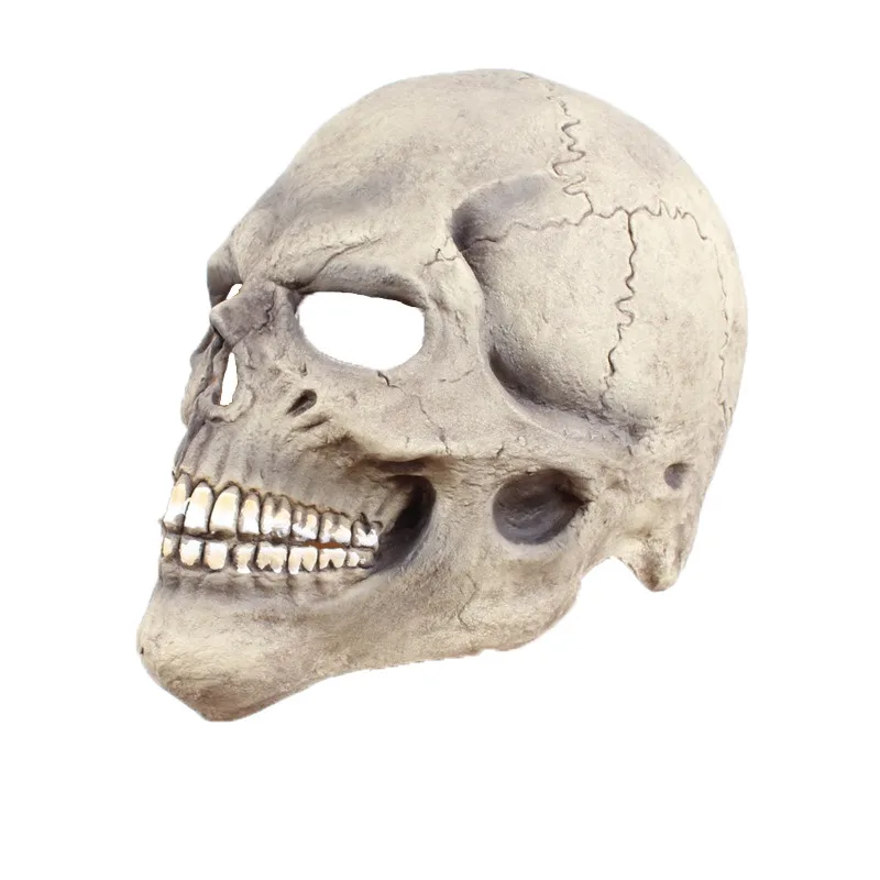 B Хэллоуин Череп латексная маска страшная Вечерние наряды реквизит Хэллоуин маскарадный костюм - Цвет: Skull