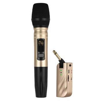 

Professional-Grade UHF Dual-Band Wireless Handheld Microphone Microphone System Charging Receiver One for One