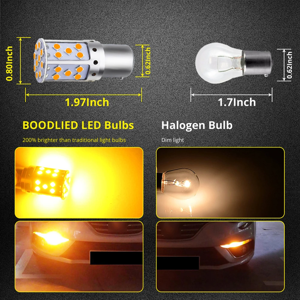 1 шт. автомобильный указатель поворота для янтаря P21W LED 1156 BA15S PY21W BAU15S 3030 35SMD лампа