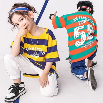 

pally elves 2020 Summer Boy Girl Clothing Set Striped T-shirt Sports Pants