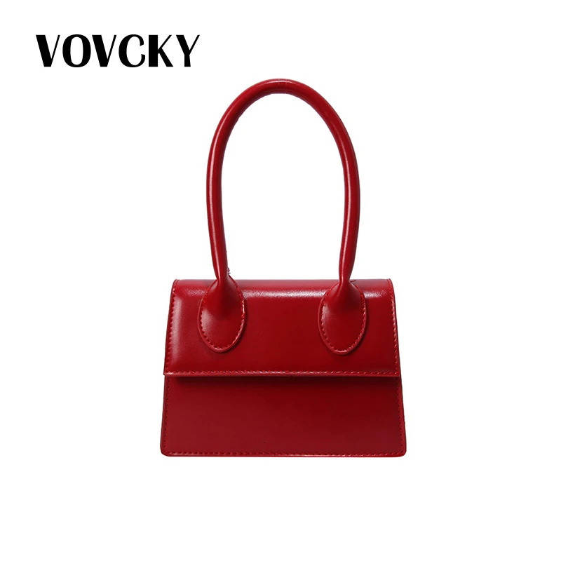 Однотонные кожаные мини сумки для женщин 2019 маленькая сумка модная через плечо