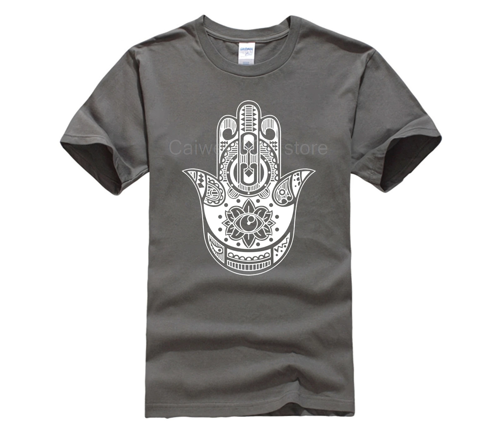Новая летняя мужская повседневная футболка с принтом Хамса Hand Boho Kitsch Khamsa Defend Evil Eye