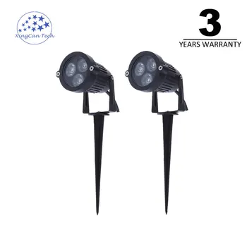 

2pcs LED Lawn Lamp Waterproof IP65 White Landscape Garden Wall Spotlight LED Garden Lawn ground lamps With Base Outdoor Light