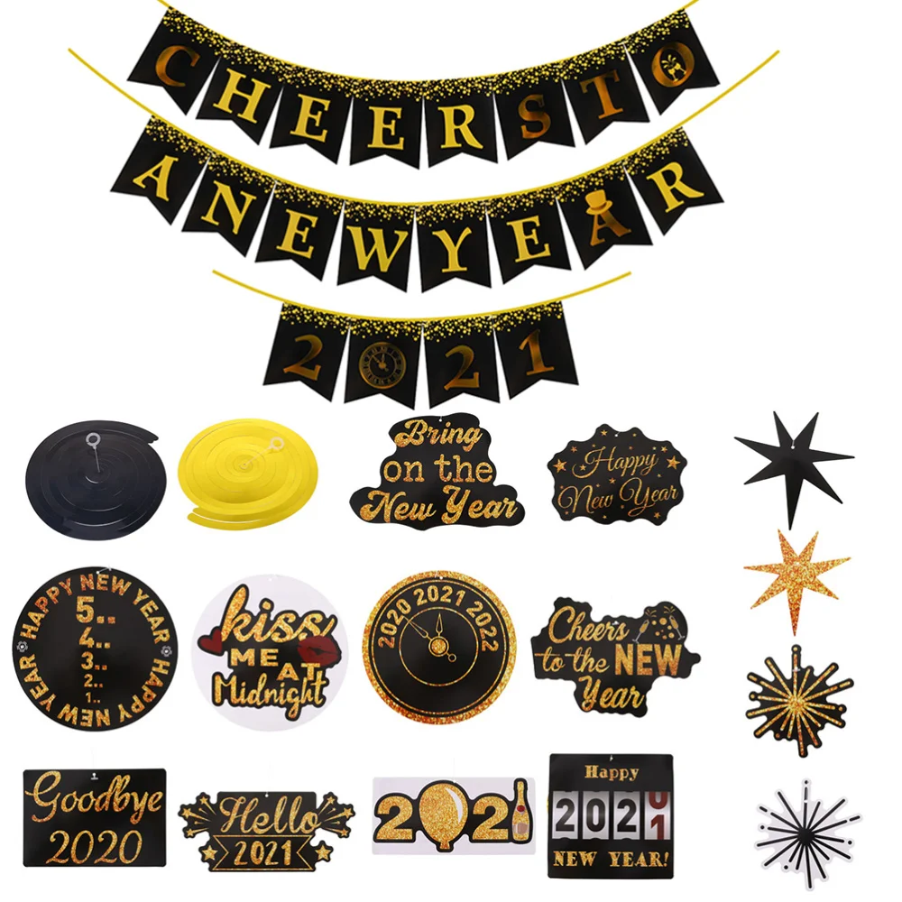 

31Pcs Background Wall Party Bunting for Decor Party New Year Home