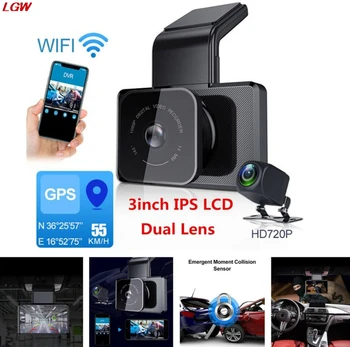 

3 inch car DVR WIFI GPS tracker camera HD night vision driving recorder parking monitoring car video recorder Location tracker