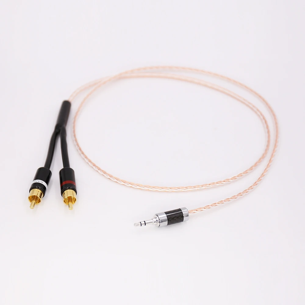 Hi End OCC медный и посеребренный hifi аудио кабель 2 rca на 3 5 мм 1 видео кабель|audio cable rca|rca