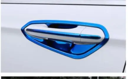 Для Ford 13-18 mondeo внешний Накладка на дверь под ручку двери, устойчивая к царапинам защита и наружные двери с жалюзийными решётками ручка Накладка аксессуары