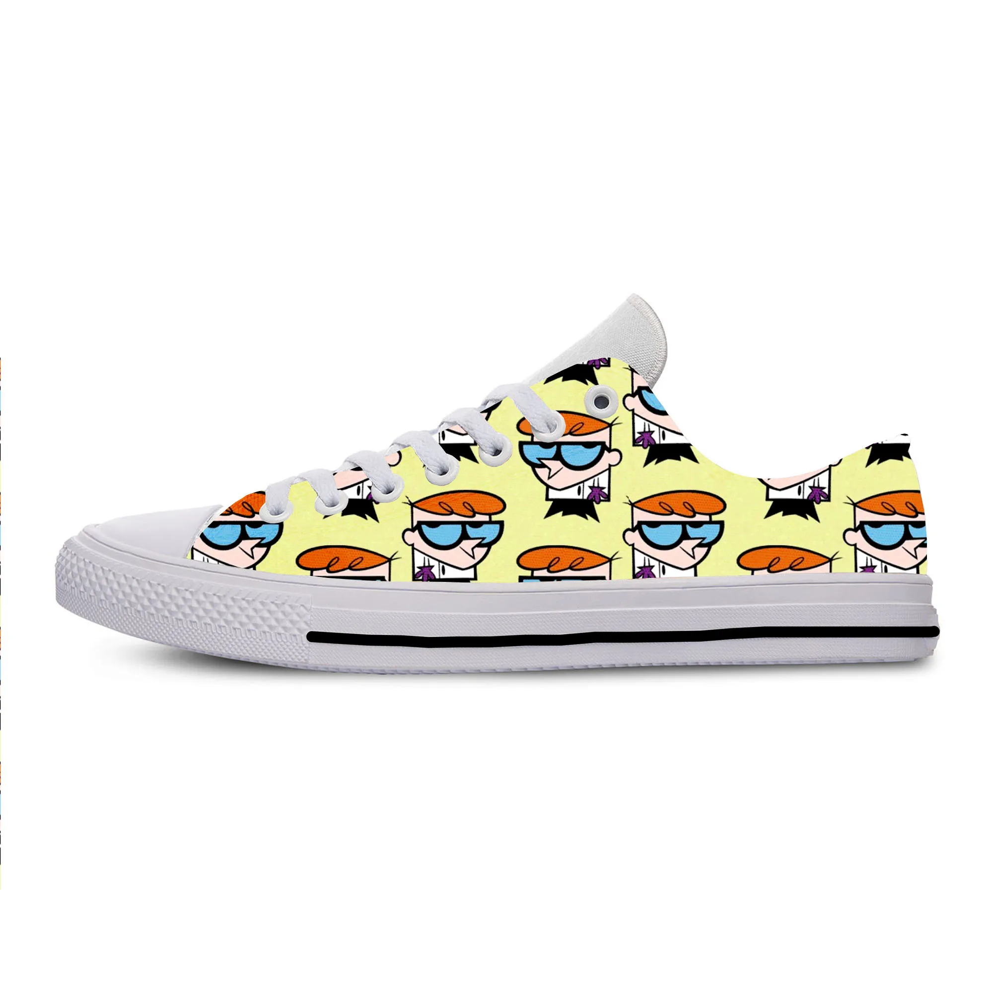 Dexters Laboratory Горячая Мода Dexter's Laboratory Dexter Genius новые Мультяшные мужские/wo мужские повседневные кроссовки легкая обувь - Цвет: Dexters Laboratory