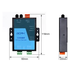 Convertisseur de Fiber optique GCAN 208 vers Can, élimine les interférences de Communication pour le système de surveillance des capteurs de Tunnel de métro 