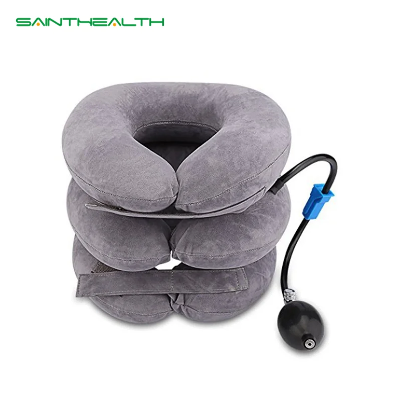 Inflatable Cervical Vertebra Traction Soft Travel Neck Pain Release Tractor Posture Correction Stretching Brace | Красота и здоровье