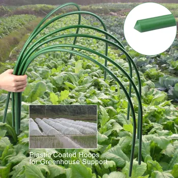 

6Pcs Greenhouse Hoops Plant Hoops Garden Plant Grow Hoop Holder Hoops for Garden Stakes Plant Support Farm Agriculture Tools