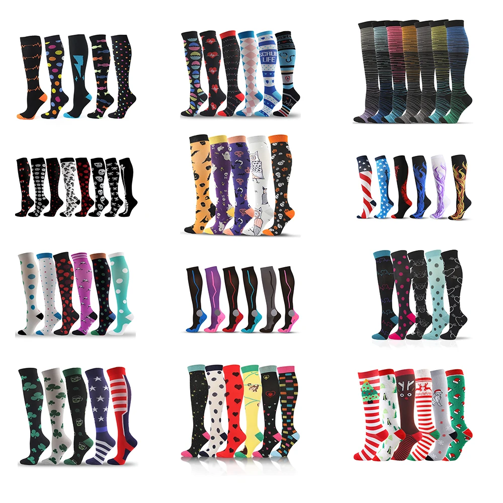 Hot Sale Compression Stockings Pack Sports Socks Football Prevent-Varicose-Veins Running Dropship AjXNe9p9xzx