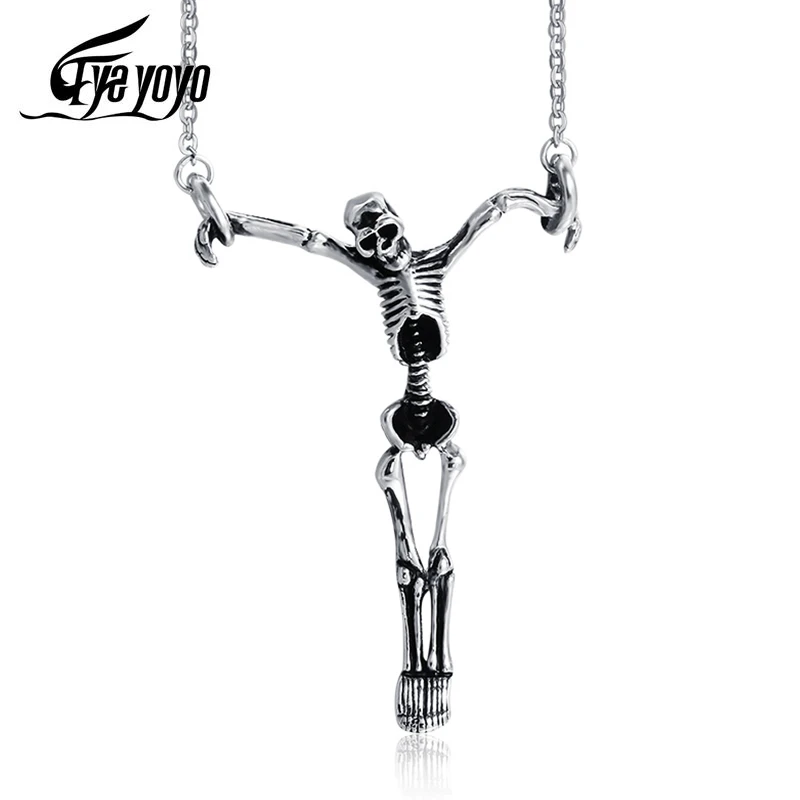 EyeYoYo на Хэллоуин в винтажном стиле виде черепа крючках Soul Skeleton кулон подойдет