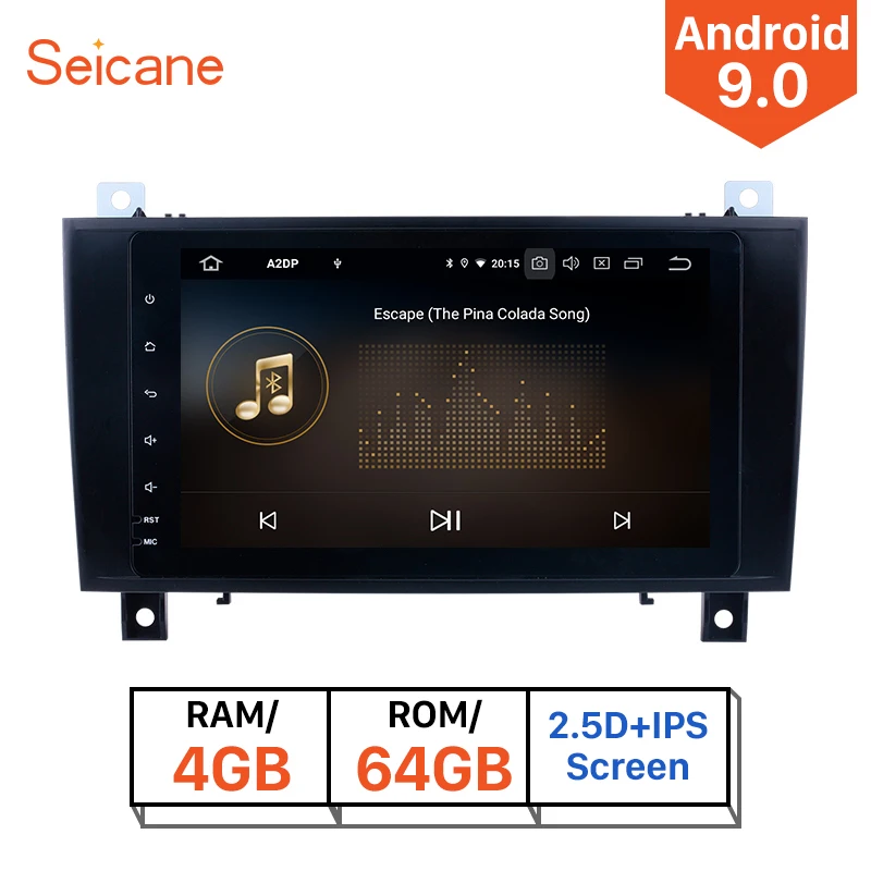 Автомобильный мультимедийный плеер Seicane Android 9 0 для Mercedes SLK Class R171 SLK200 SLK280 SLK300 SLK350