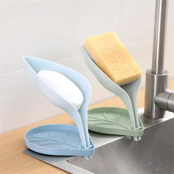 

Soap Holder Sink Sponge Drain Box Creative Suction Cup Soap Storage Drying Rack Cleaning Brush Case Bathroom Supplies