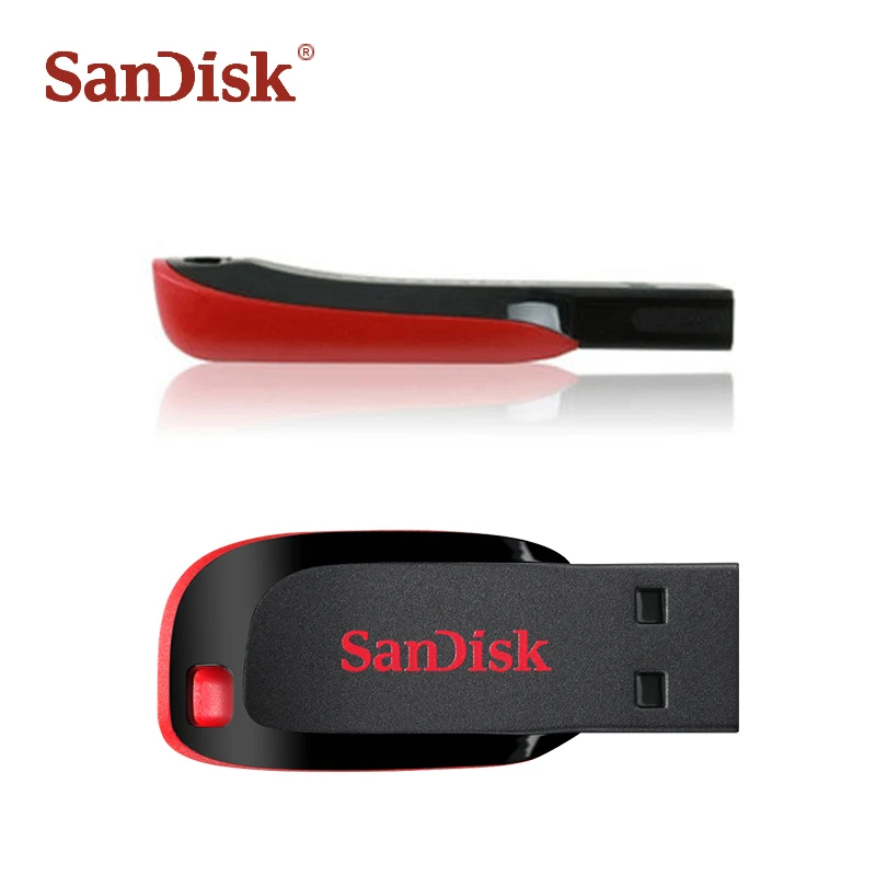 SanDisk USB флэш-накопитель CZ50 USB 2,0 флэш-накопитель 128 ГБ Флешка 64 Гб U диск флэш-памяти 16 ГБ 32 ГБ