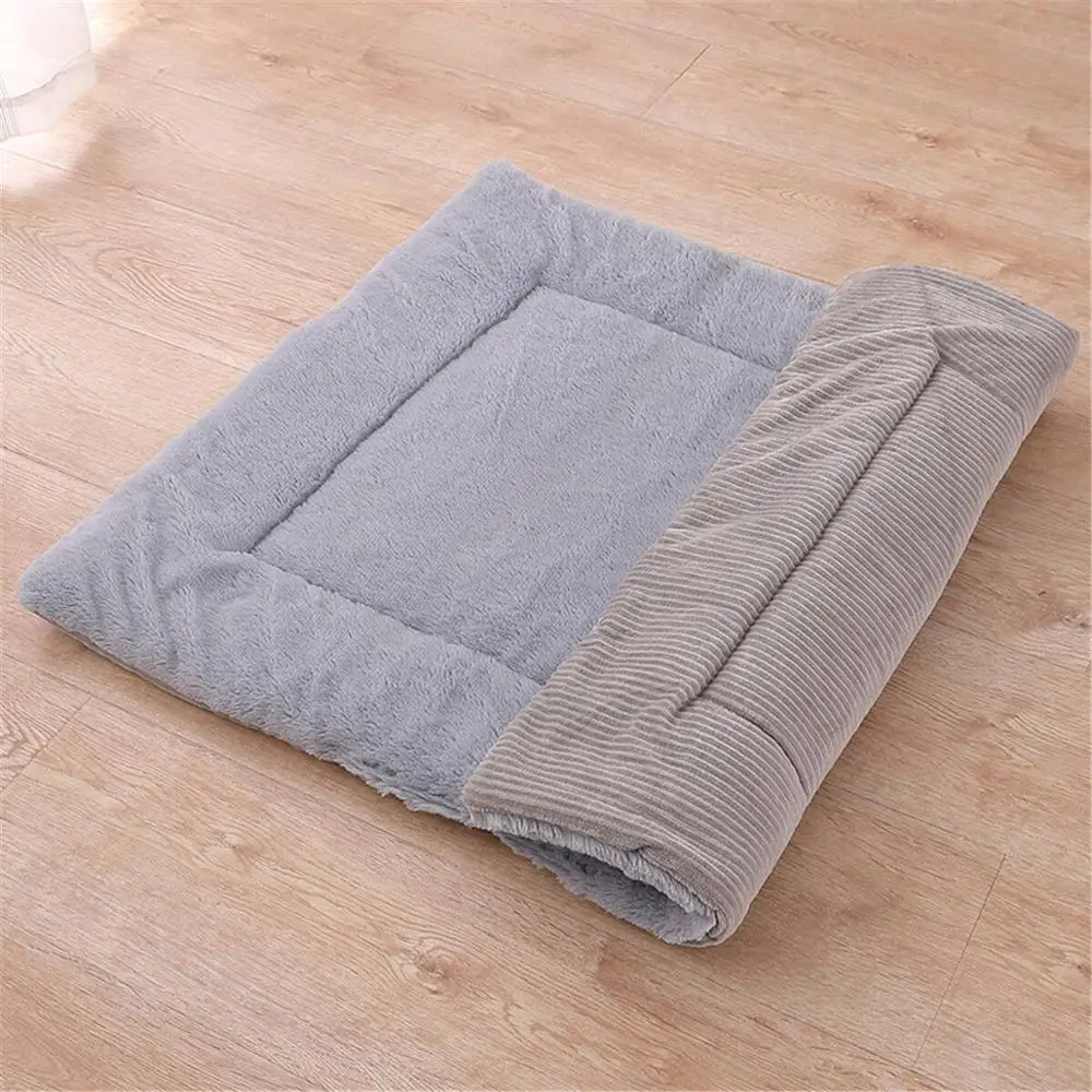 Gray corduroy Коврик для домашних животных размера плюс, собачий ручной мат для мойки, четыре сезона, универсальный, маленький и средний, d, для собак и кошек, подстилка, влажный коврик - Цвет: Gray corduroy