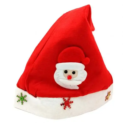 Kid Santa Claus 1 шт., рождественские шляпы с изображением Санта-лося, снеговика, блесток, для взрослых и детей, вечерние рождественские шапки, рождественские украшения, Рождественский реквизит для вечеринок, для мальчиков и девочек - Цвет: Kid Santa Claus